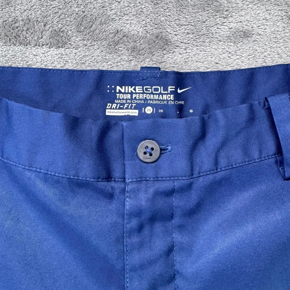 Nike Golf Tour‎ Performance Dri-FIT Shorts Blue Golf Active Size 36